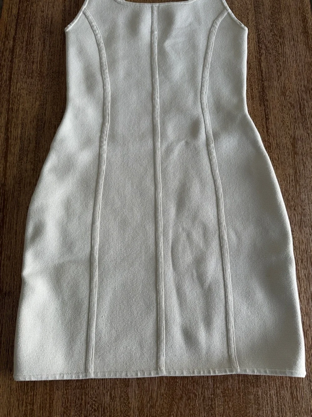 EUC Babaton cream tank bodycon dress size small - Picture 5 of 8